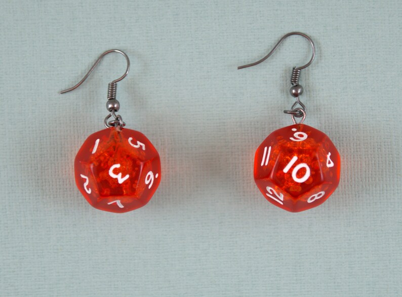 DnD Dice Earrings Cute Personality Adventure DnD Etsy