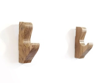 Walnut Wooden Wall Rack - 1 Layer