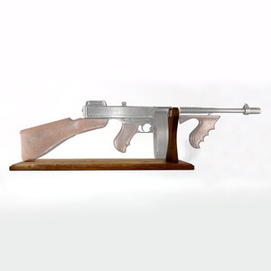 Oak stand for The Submachine Thompson (Tommy Gun) image 2