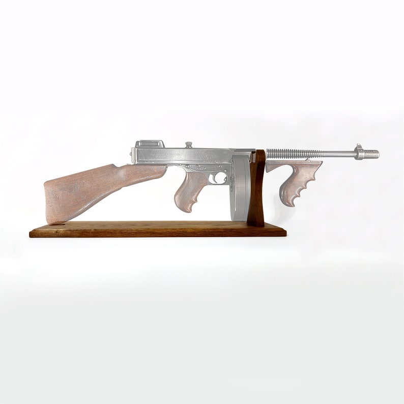Oak stand for The Submachine Thompson (Tommy Gun) image 2