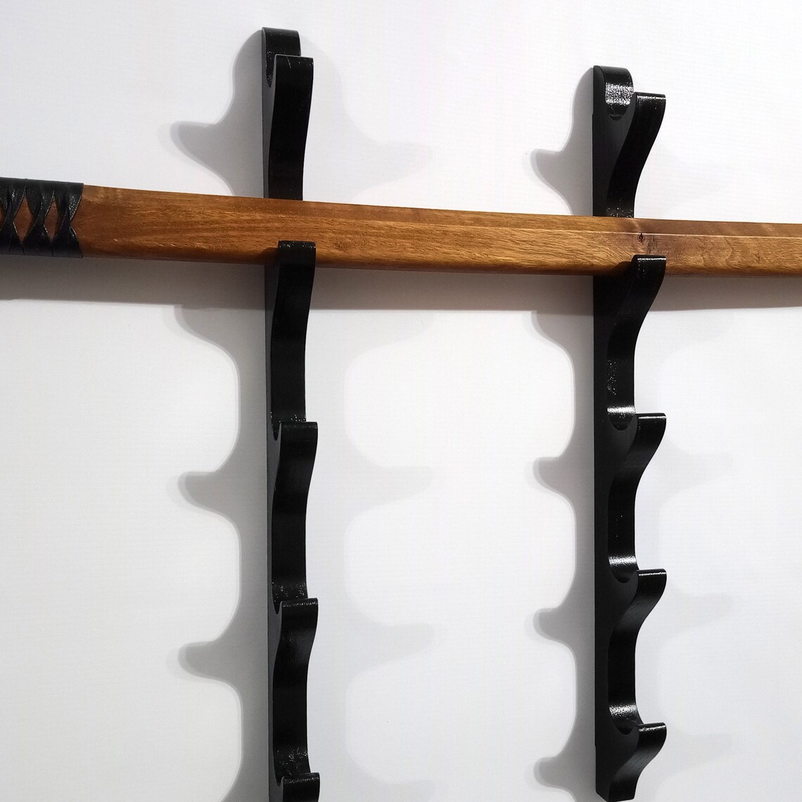 Bokken Rack Wooden multi-size sword sword katana bokken wall rack 5 | Etsy