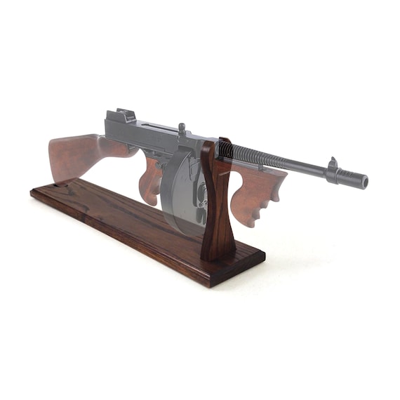Oak stand for The Submachine Thompson (Tommy Gun)