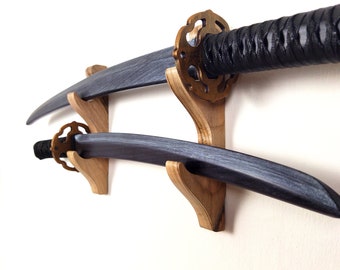 Soporte - Katana, Katanakake - Antiguo estante grande para espadas con  cajón para 3 Katanas-Art&Craft artista - Japón - Mesa auxiliar Sword de  roble marrón del periodo Showa (1926-1989) - Catawiki
