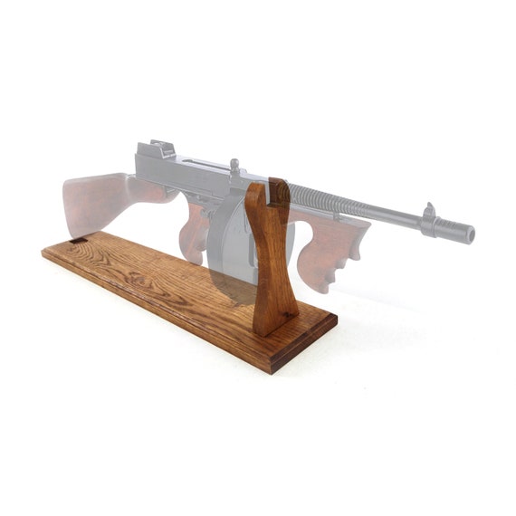 Oak Stand for the Submachine Thompson tommy Gun Etsy