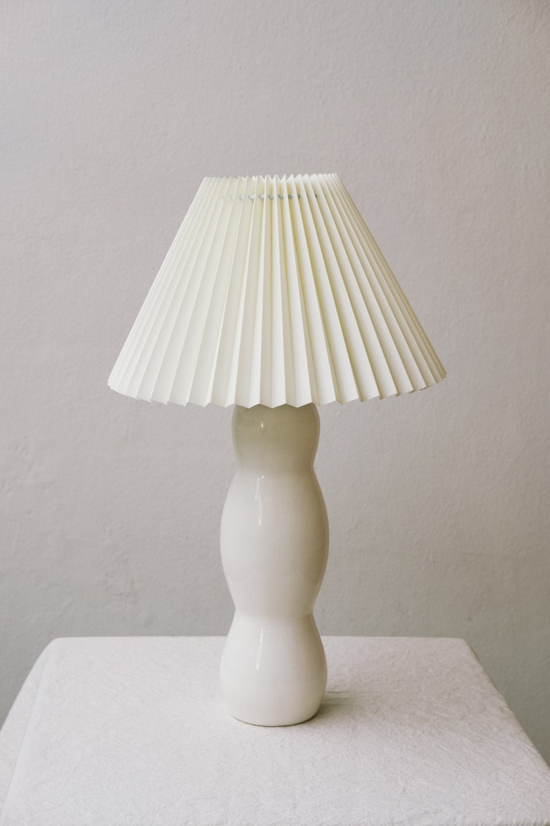Small Ivory Pleated Lamp Shade Etsy