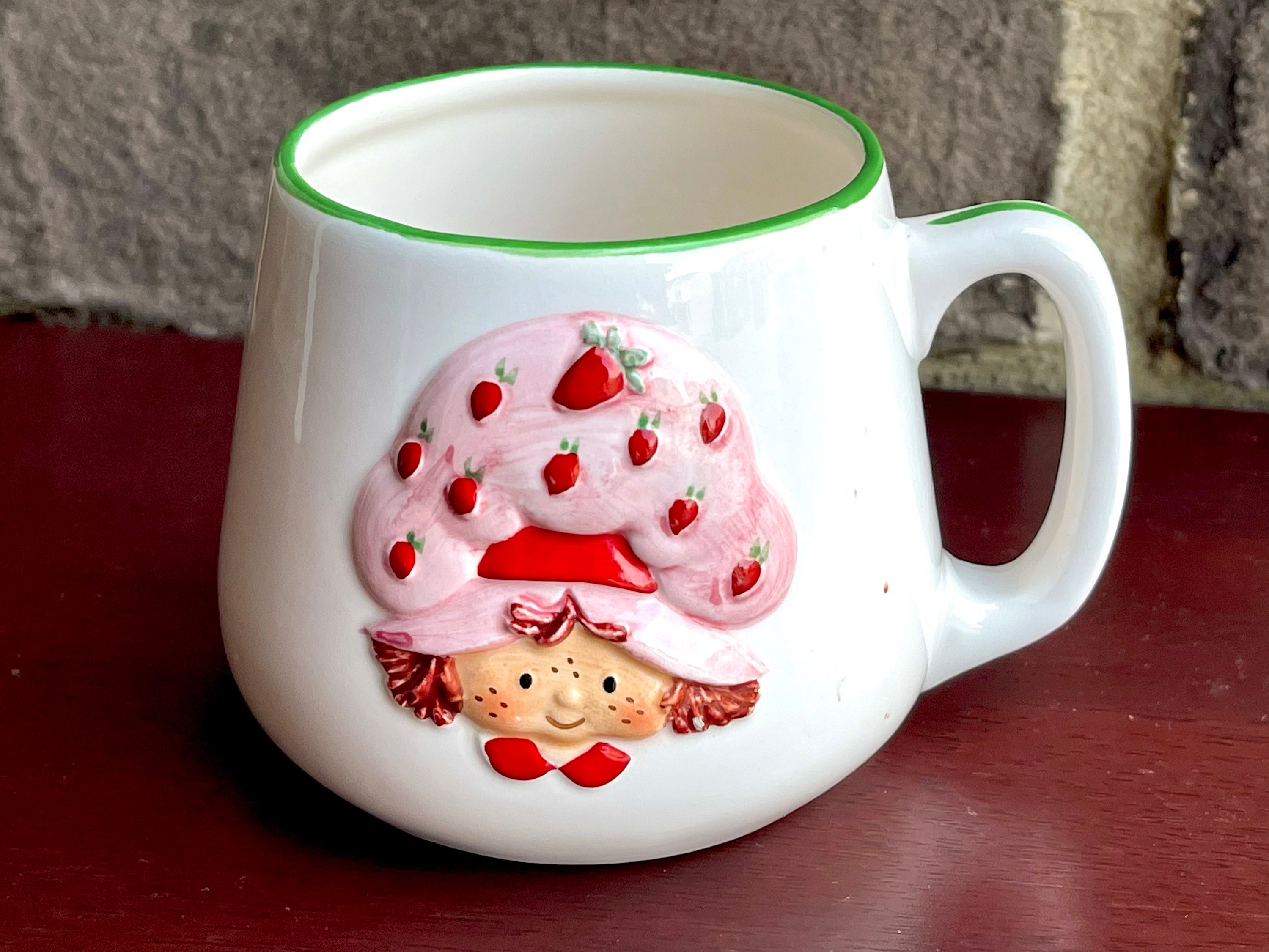Creative Cute Fruit Ceramic Mug With Straw Ins Style Strawberry Cup Water  Bottle for Girls Couple Porcelain Mugs Coffee Cups