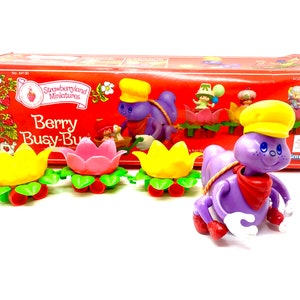 1980s Vintage Strawberry Shortcake Berry Busy Bug Toy Vehicle (With BOX) | Kenner | Strawberryland Miniatures.