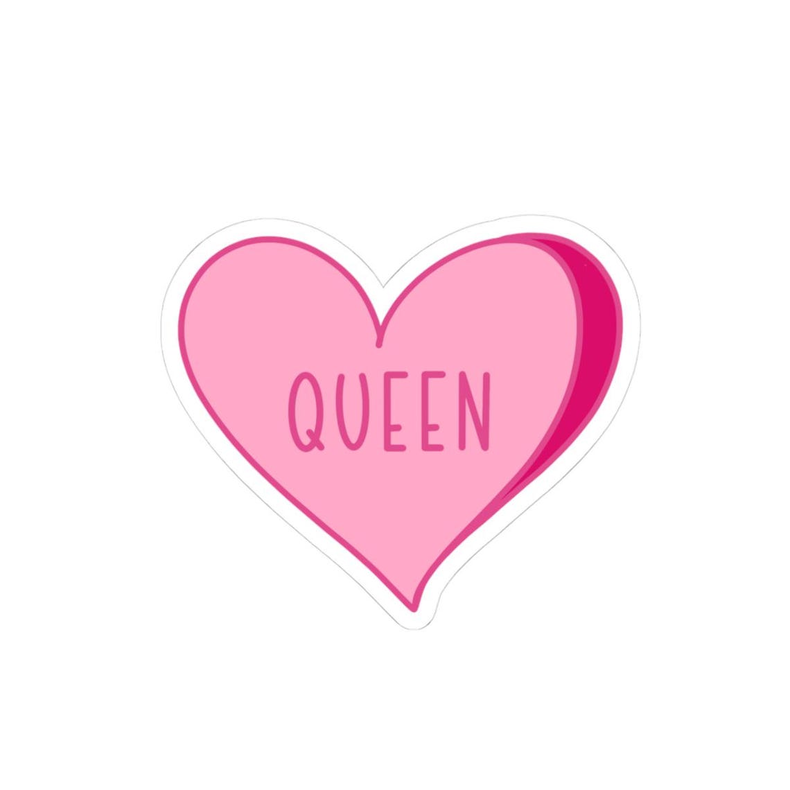 Pink Queen Sticker, Fun Vinyl Decals, Cute Laptop Stickers, Waterproof ...