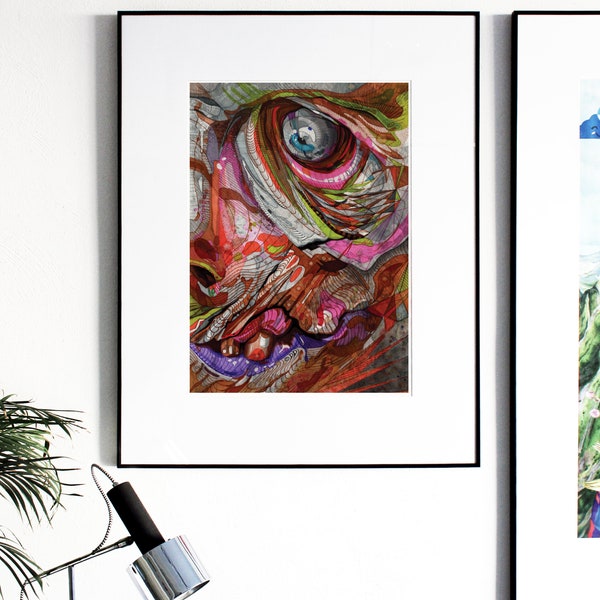 Art print. Fine art giclée print  with archival inks