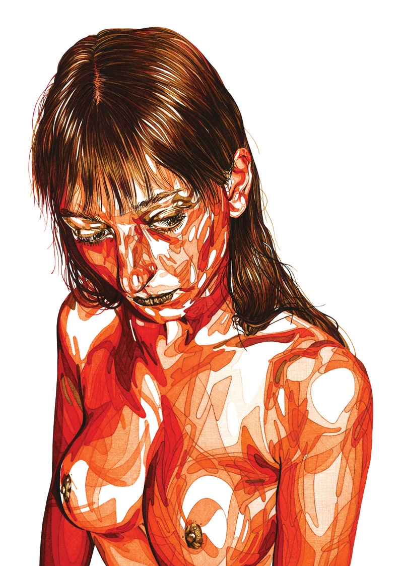 30x40cm / Art print / Fine art / Giclée print / Archival inks / Portrait / Illustration / Poster / Quality / Collector / Interior / Design image 2
