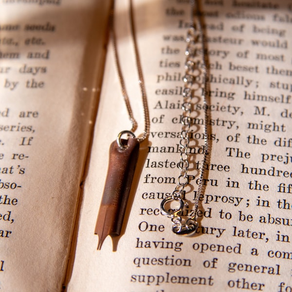 Handmade Vintage Pen Nib Necklace | Quirky Gift for Quirky Person | Author, Teacher, Writer, Graduation
