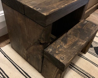 Featured image of post Rustic Step Stools - Keep a step stool handy for reaching high shelves in the office or breakroom.