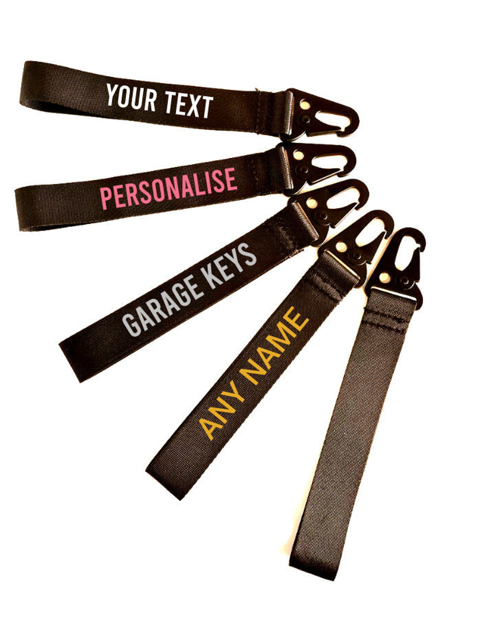 Personalised Brandable Key Clip Keys School Bags Etsy