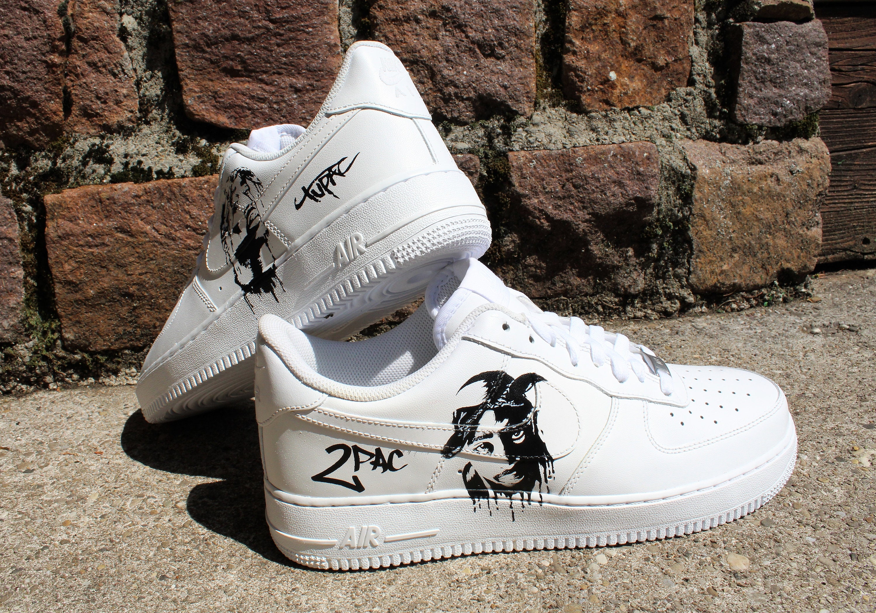 Nike Air Force 1 2PAC custom airbrush | Etsy