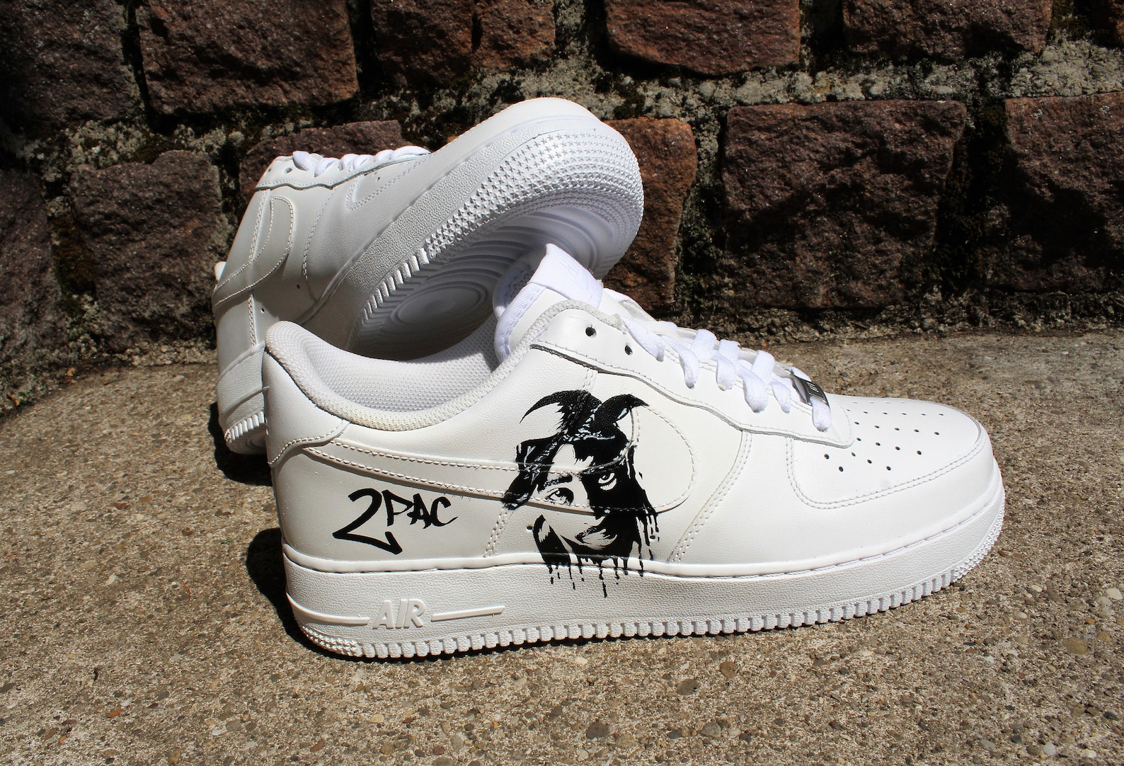 Nike Air Force 1 2PAC custom airbrush | Etsy