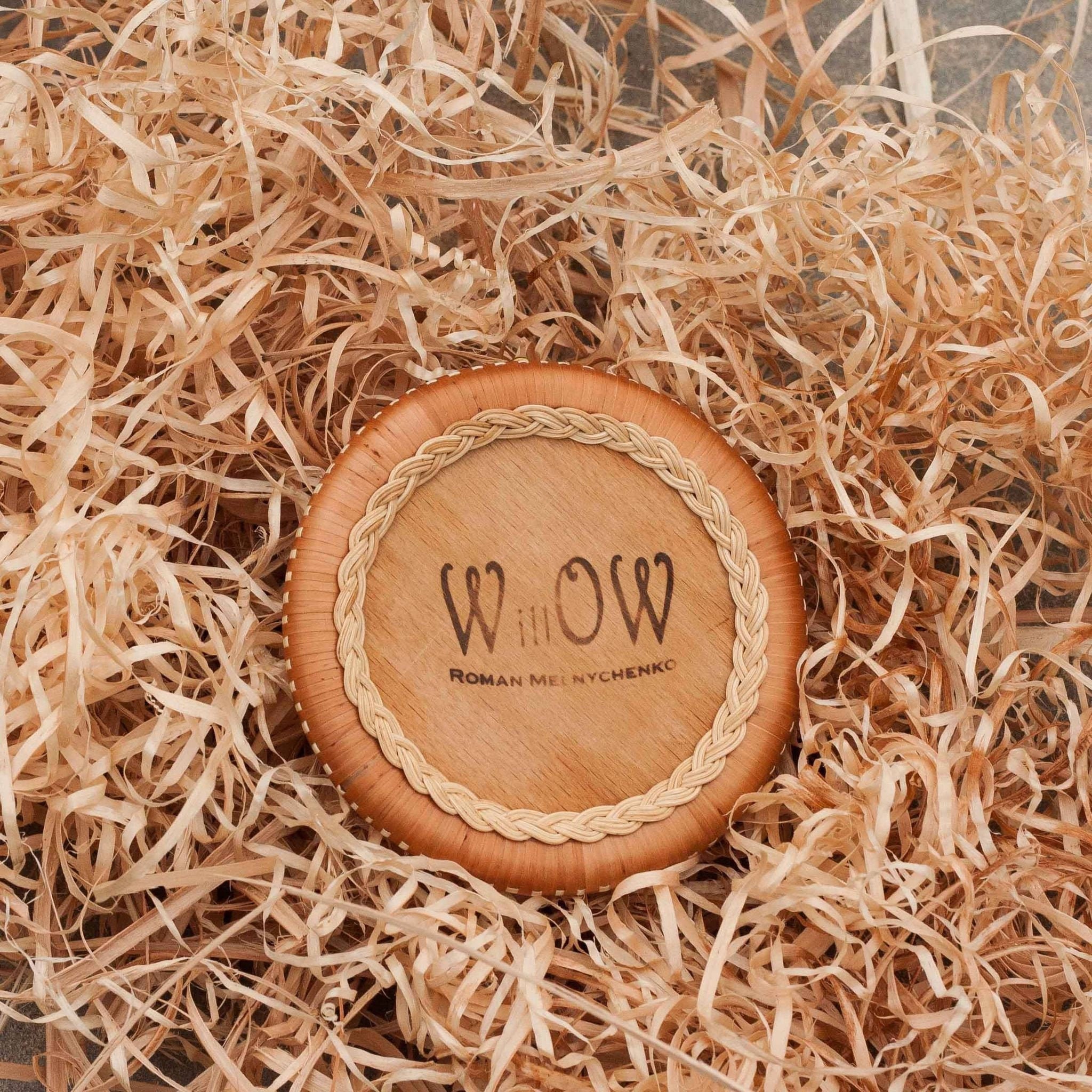 Round wicker photo frame Handmade decorative photo frame Etsy