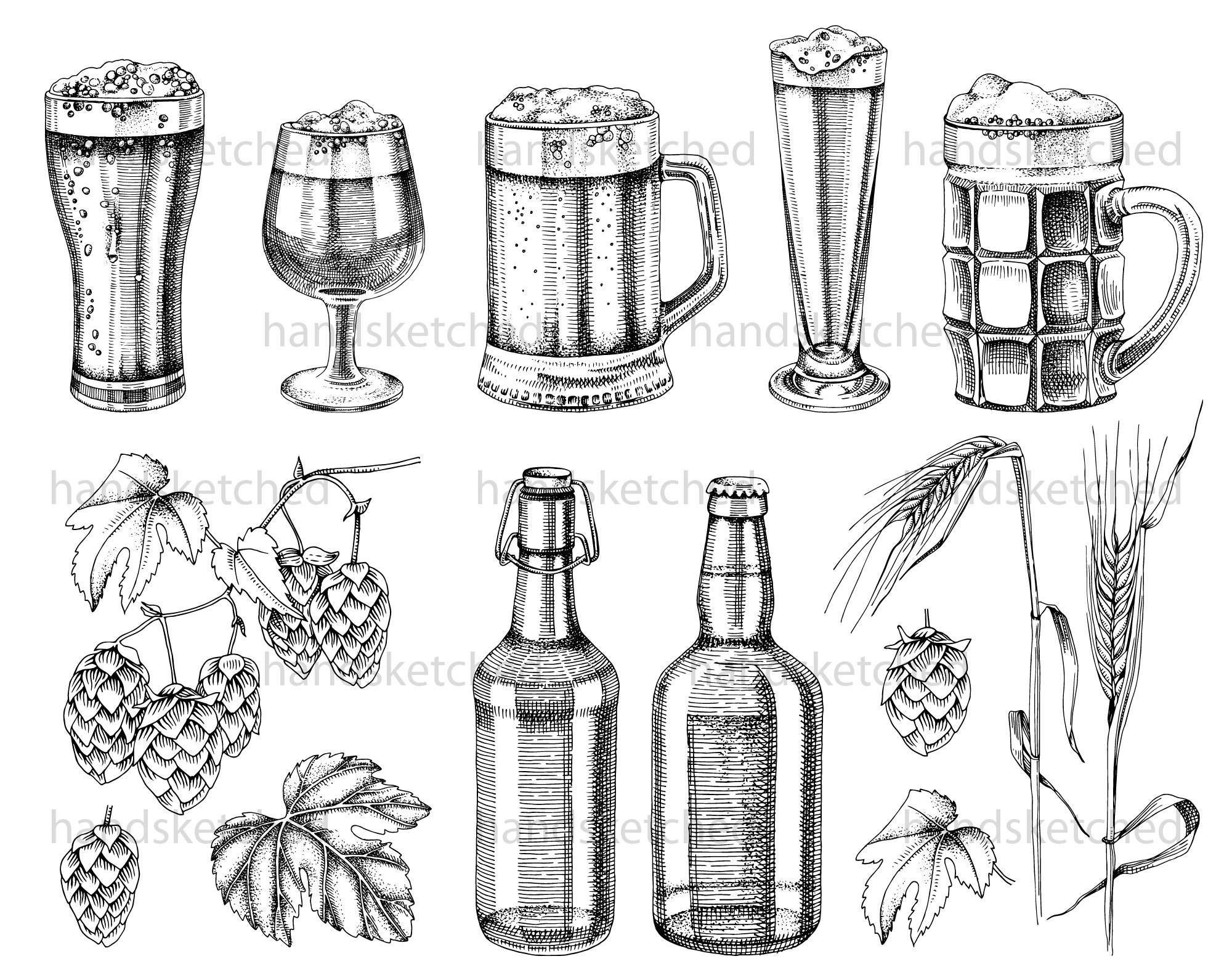 Beer Sublimation Designs Downloads Beer Clipart Octoberfest Etsy