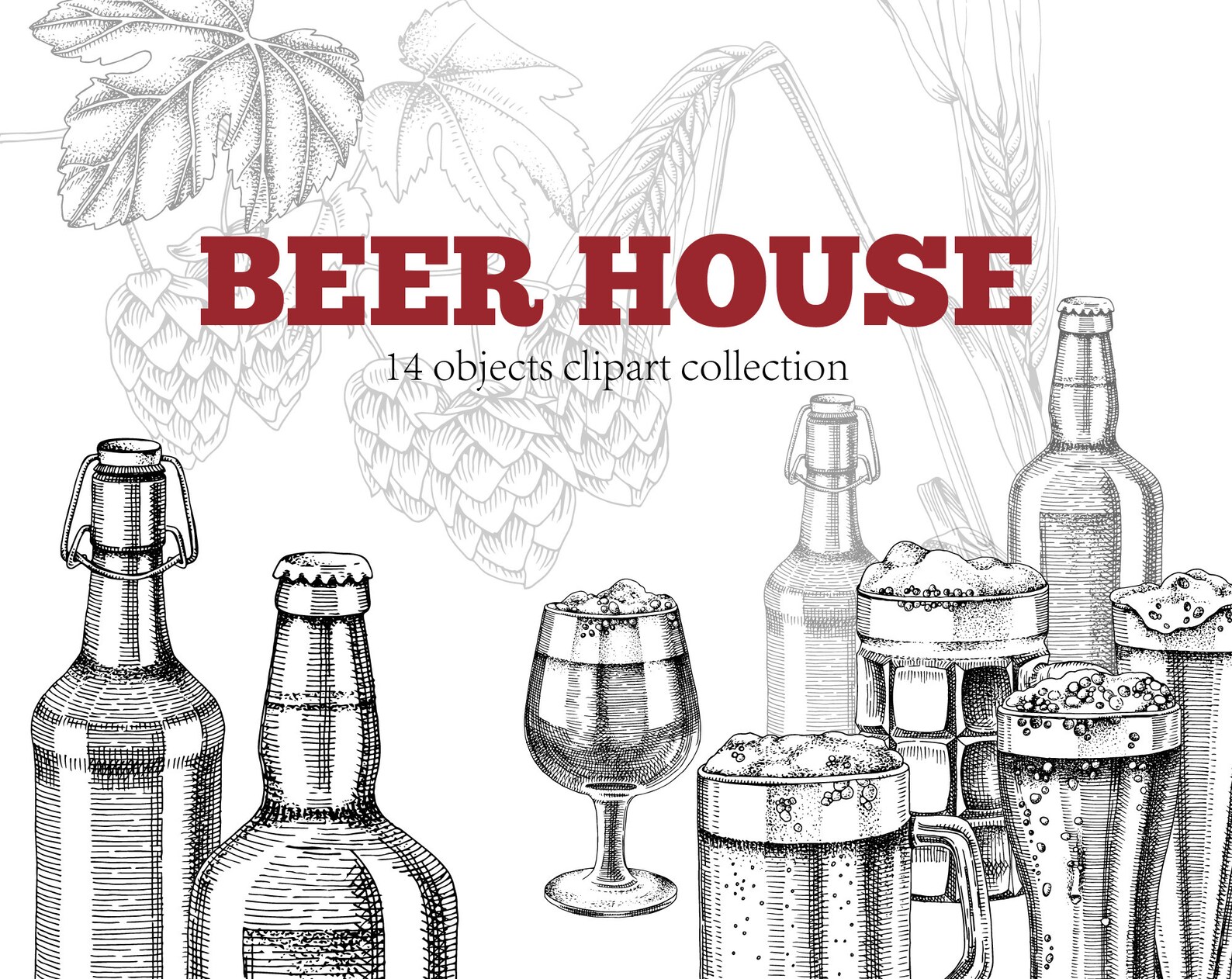 Beer Sublimation Designs Downloads Beer Clipart Octoberfest Etsy