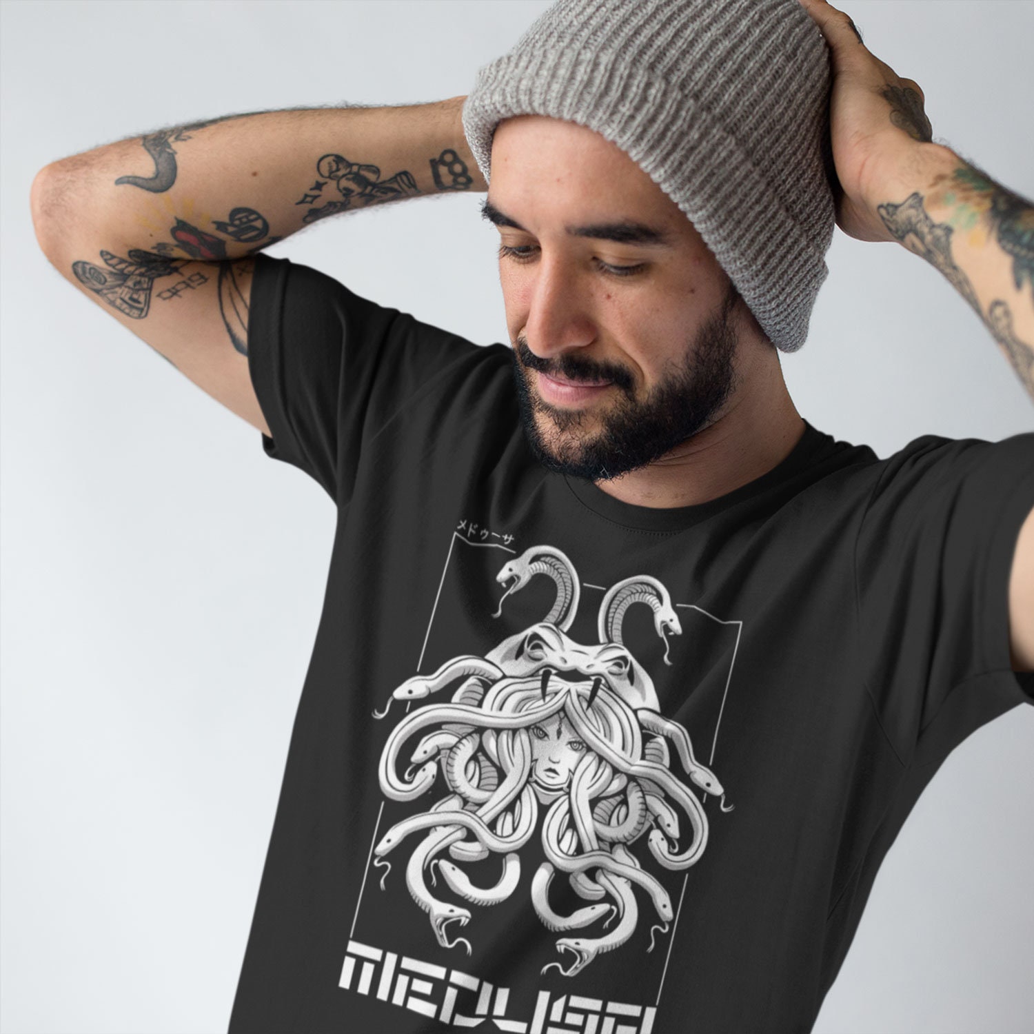 T-shirt Gothique Méduse Mythologie Grecque - Édition Limitée, 100% Coton, Tailles S à 3XL, Neuf Avec étiquettes