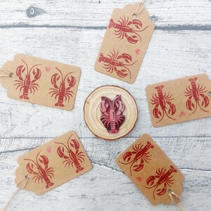 Sea Creatures Ink Stamps, Star Fish, Crab, Turtle, Jellyfish, Sea Horse, Angler Fish Printing Blocks, DIY Eco Wrapping Paper, Aquatic Stamps image 13