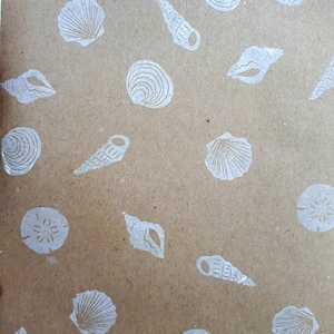 Seashell Ink Stamps, Shell Printing Block, DIY Eco Recyclable Wrapping ...