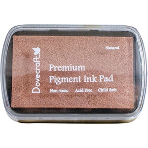 May include: A Dovecraft Premium Pigment Ink Pad in the color Natural. The ink pad is non-toxic, acid free, and child safe.