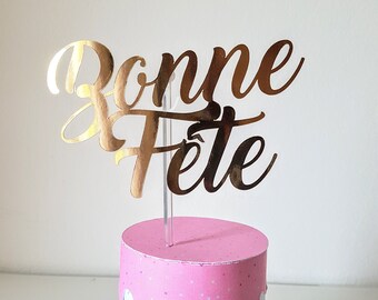 Bonne Fete Cake Etsy