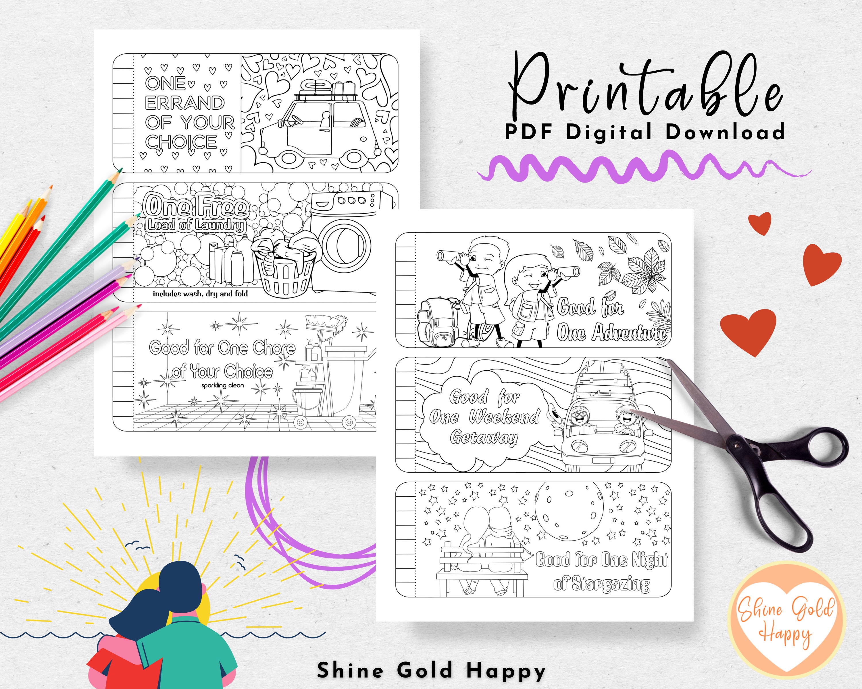 Couple's Coupon Book Printable Valentine's Birthday | Etsy