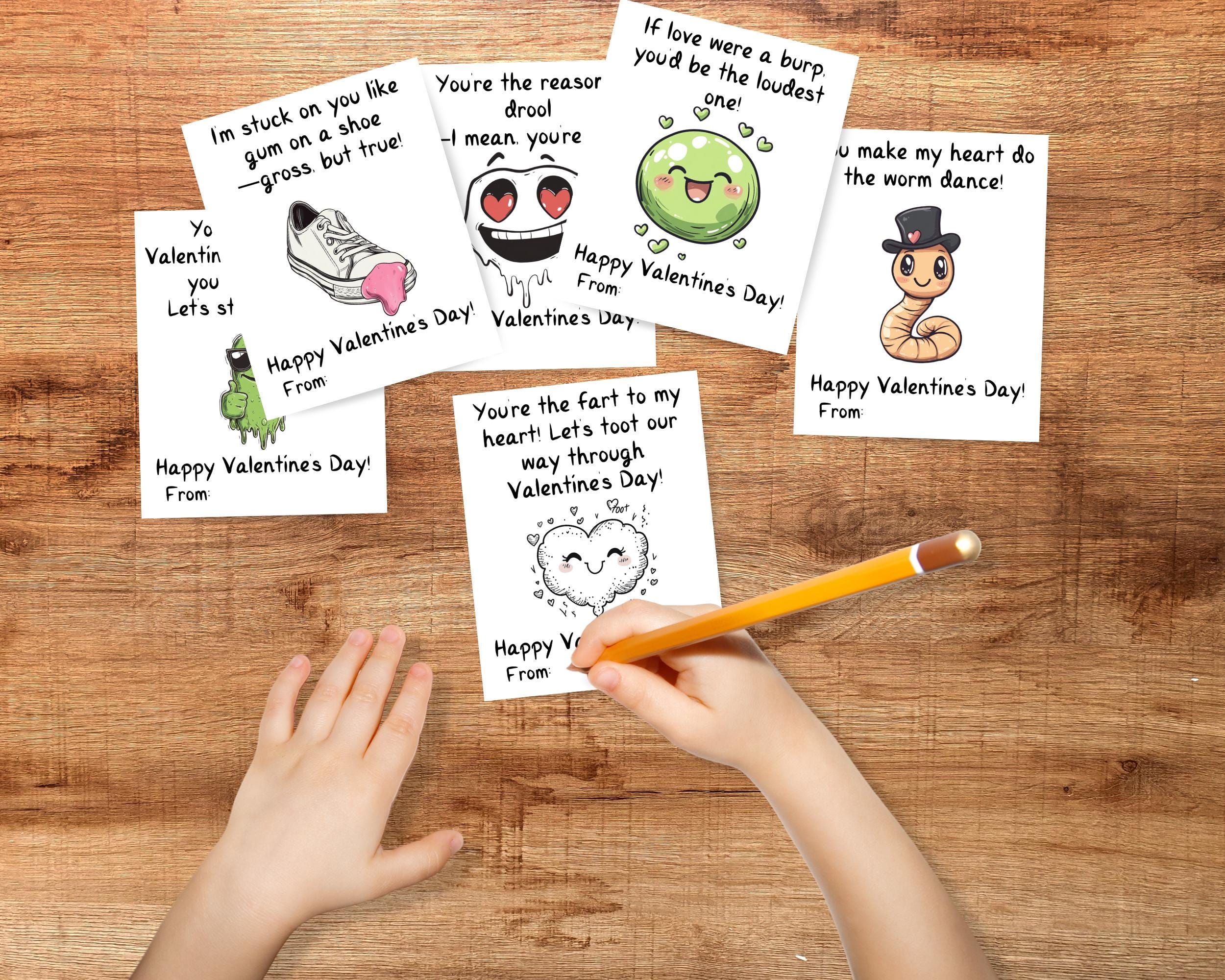 Joke Valentine's Day Cards, Funny Valentines for Kids, Classroom ...