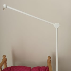 White Cot mobile hanger , Natural Wood , Crib mobile arm, Baby Mobile Hanger , Wooden Mobile Arm , Crib Mobile Holder, Crib acsesories