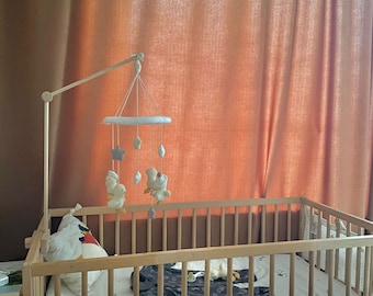 Crib mobile arm , Cot Mobile Hanger, Mobile Hanger, Wooden Mobile Arm, Crib Mobile Holder, crib acsesories,  baby room decor