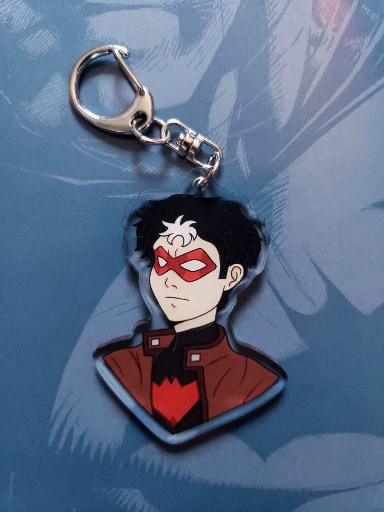 Dc Character Key Rack DC Superhero Batfamily Acrylic Keychain Charm | Etsy
