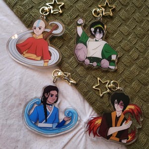 Avatar Gaang Acrylic Charm Keychains
