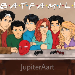 DC Superhero Batfamily Art Print