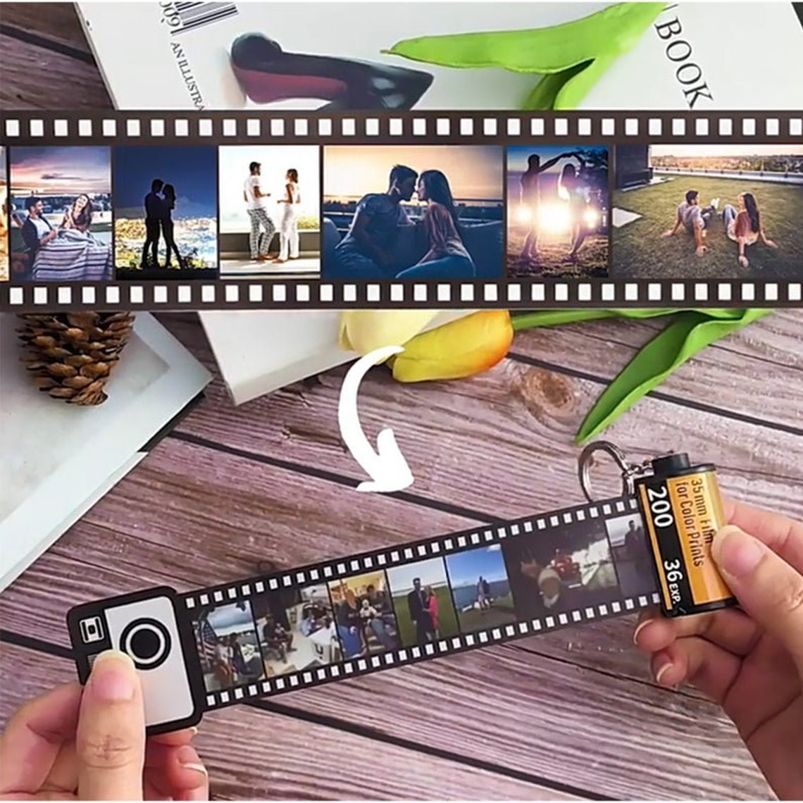 Personalised Photo Film Roll Keychain/camera Roll Etsy UK