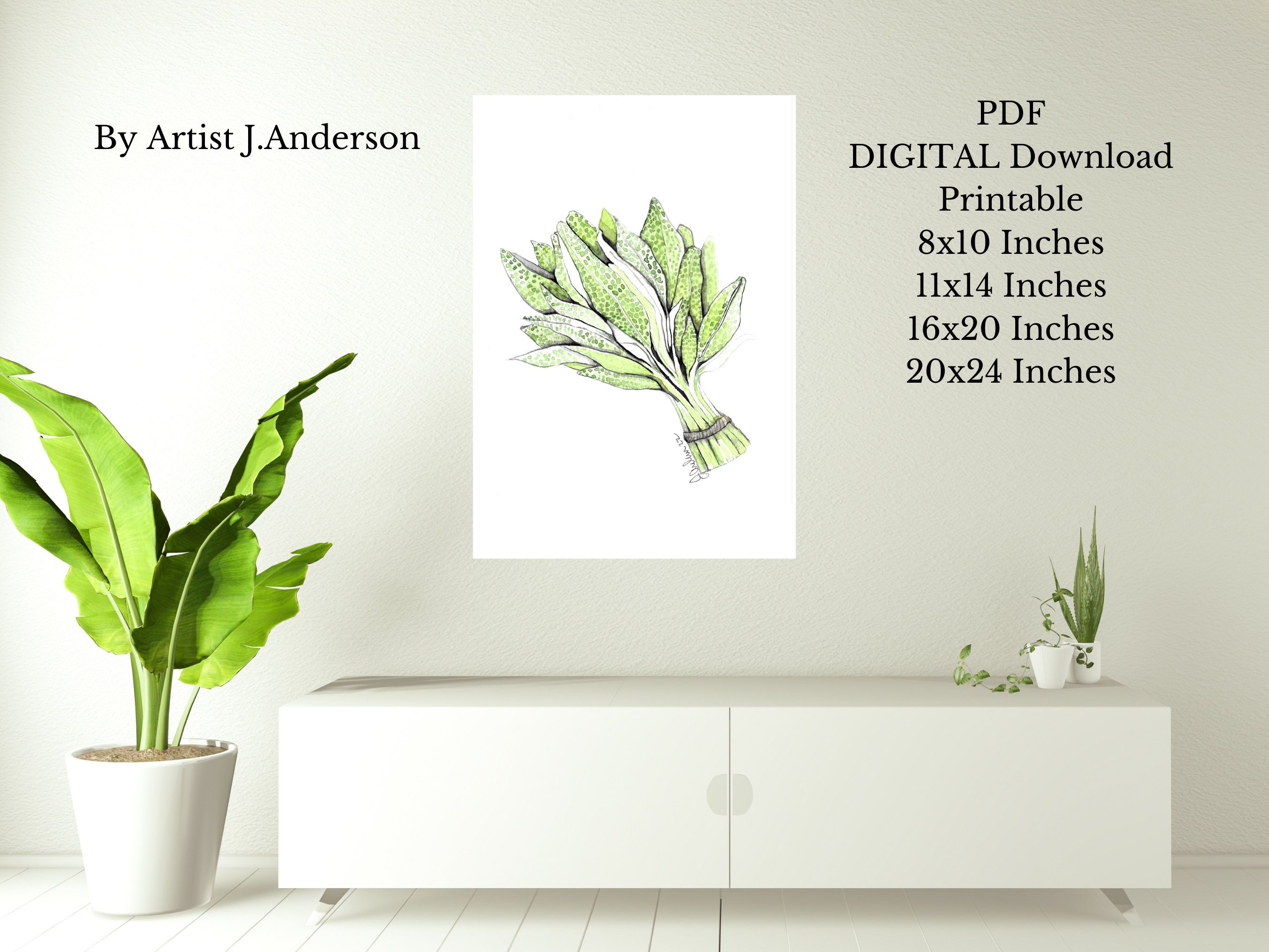 Sage, Printable Botanical Collection Art, PDF, Digital Download - Etsy