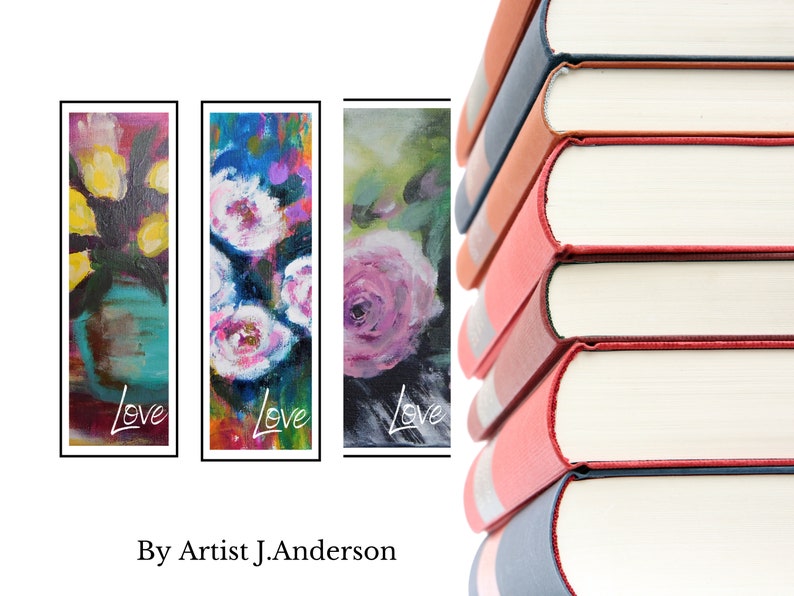 Roses Bookmark Set of 3, Printable Art, PDF, Digital Download - Etsy