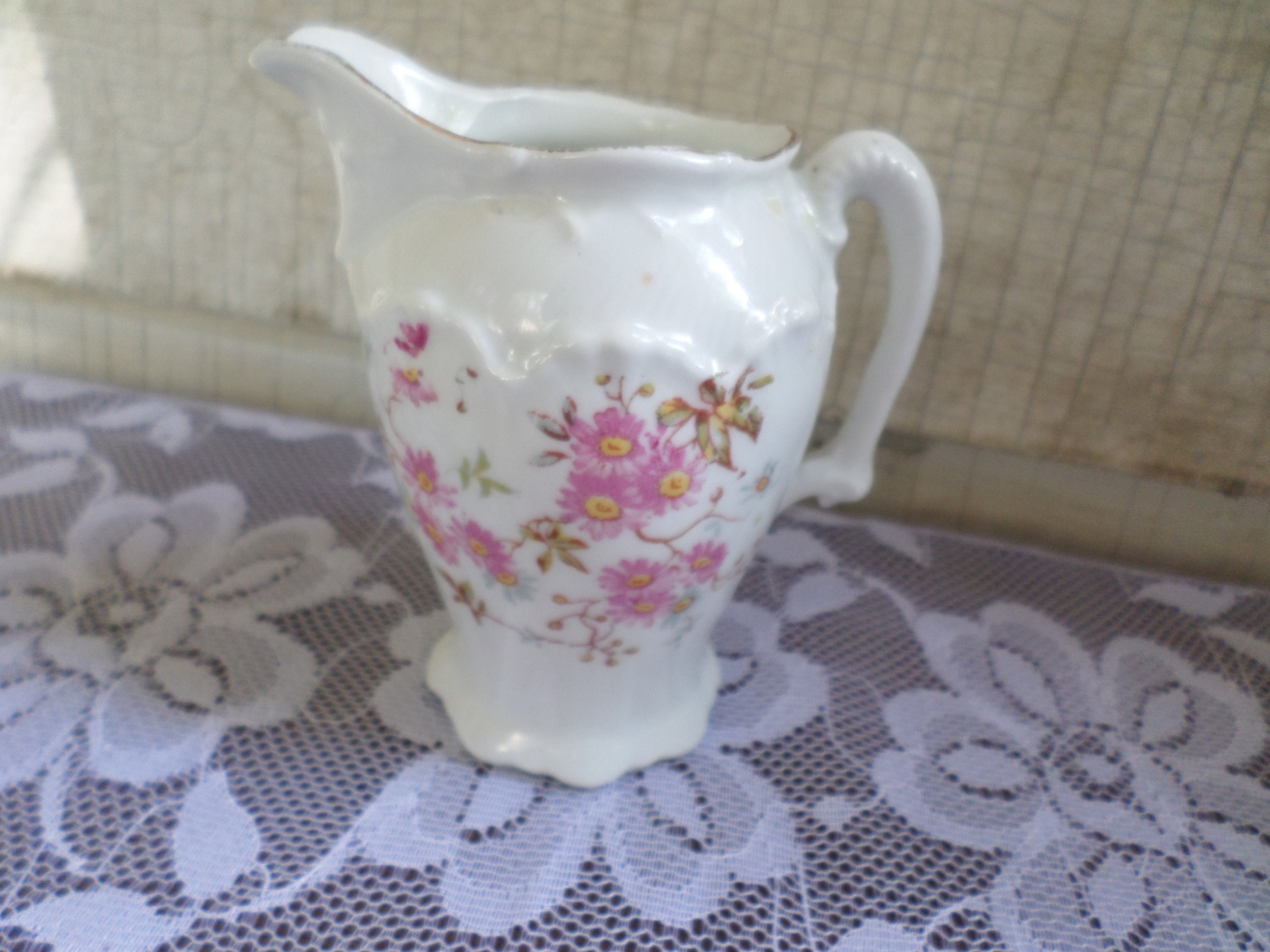 Vintage Floral Mini Creamer/Made in Japan Etsy