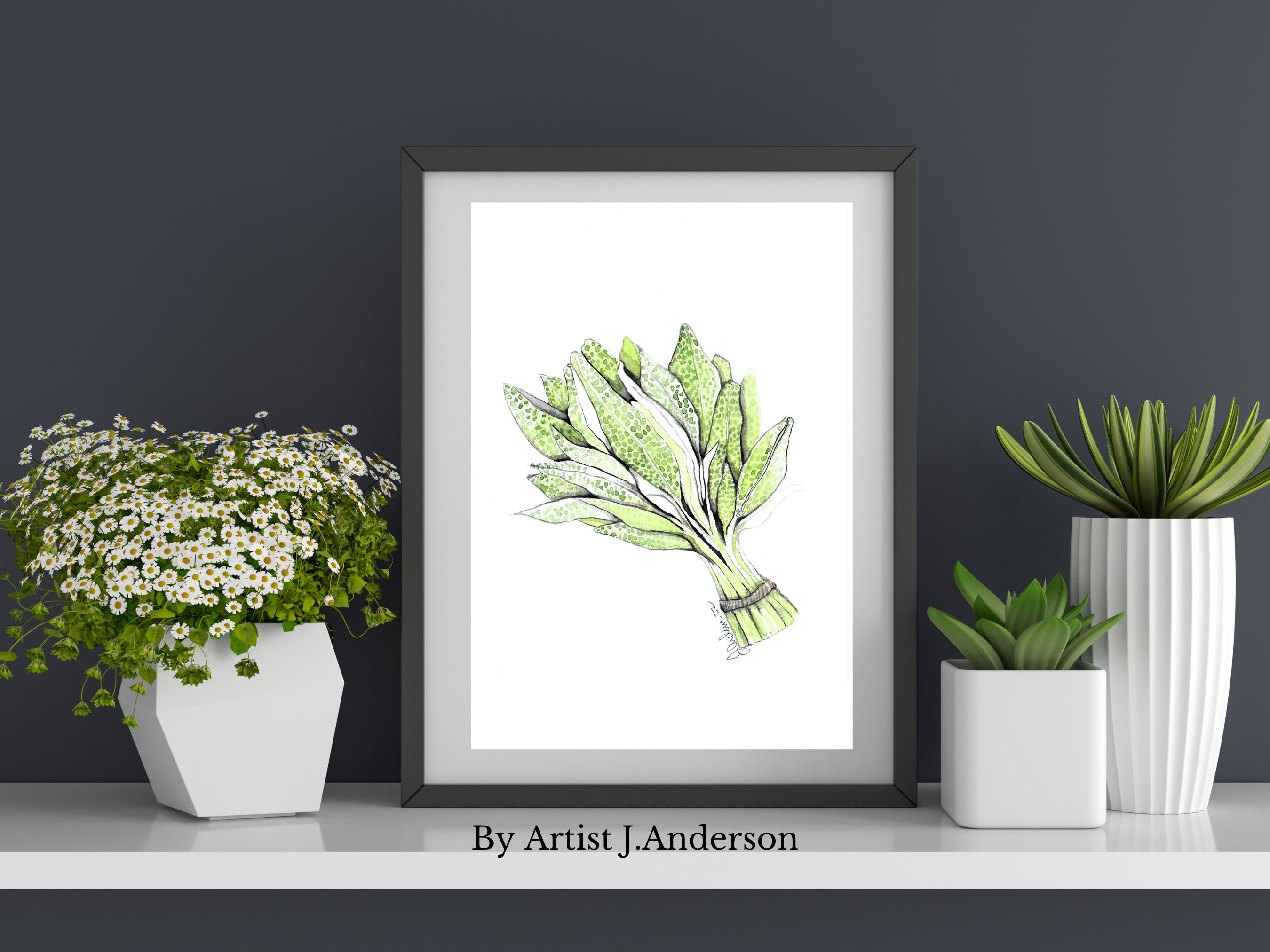 Sage, Printable Botanical Collection Art, PDF, Digital Download - Etsy
