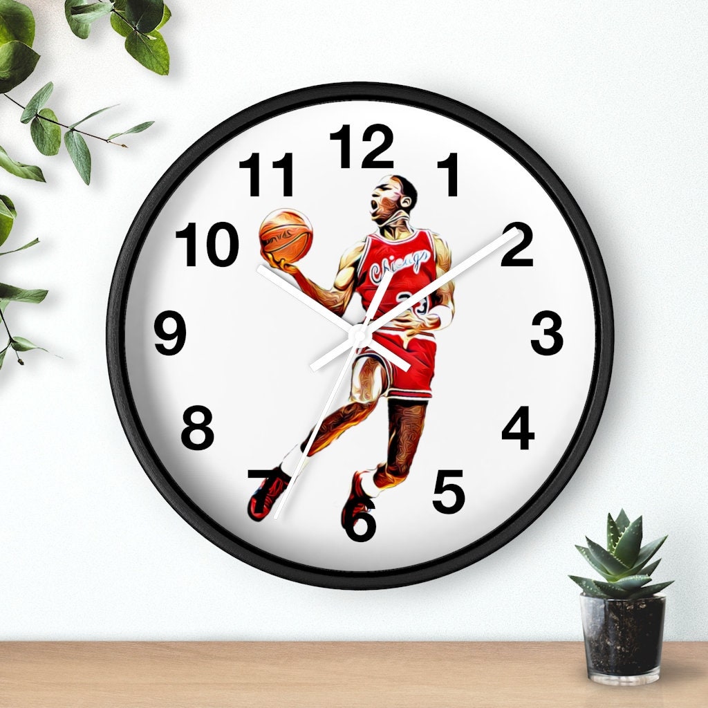 Michael Jordan Wall Clock Etsy