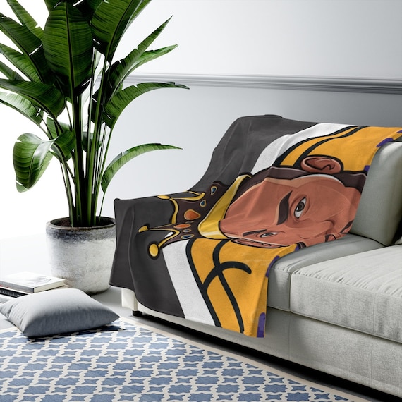 Lebron james lakers blanket on sale