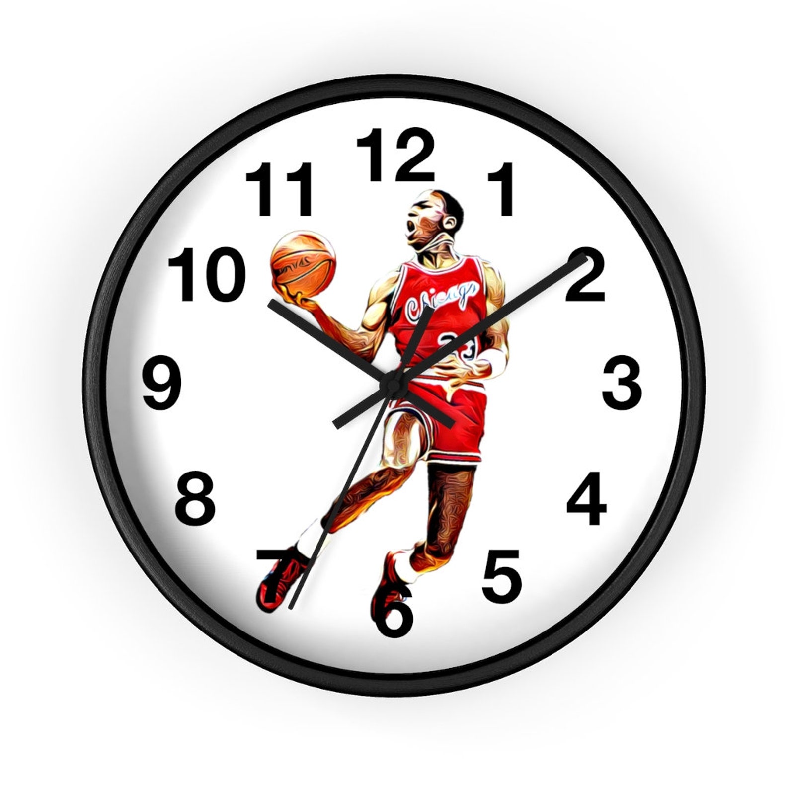Michael Jordan Wall Clock Etsy