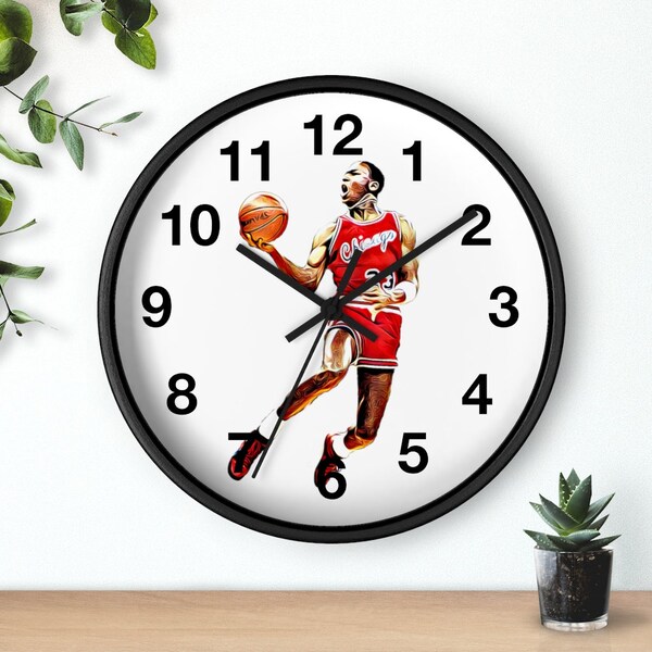 Michael Jordan Wall Clock Etsy Singapore