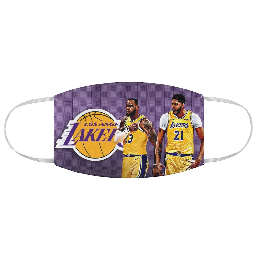 L.A. Lakers LeBron James Anthony Davis Canvas Backpack Shoulder