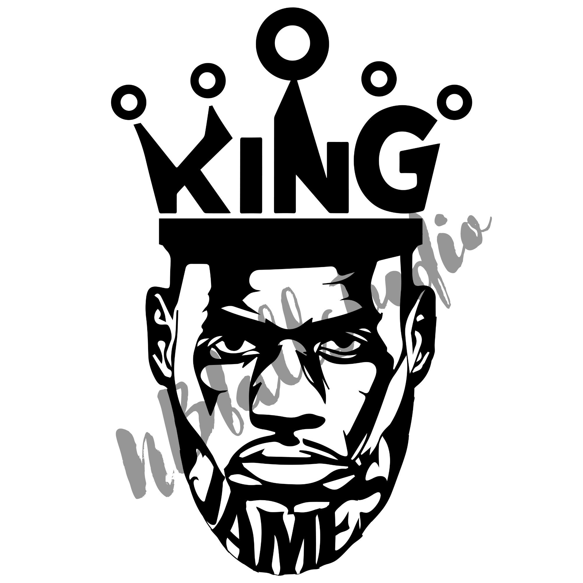 King Lebron James Printable Wall Art Poster Digital Download | Etsy
