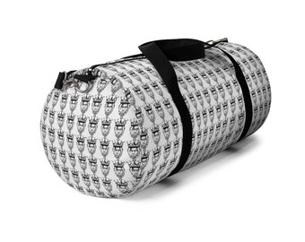 Lebron King James Black & White Duffel Bag
