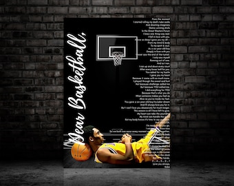 Dear Basketball Canvas
