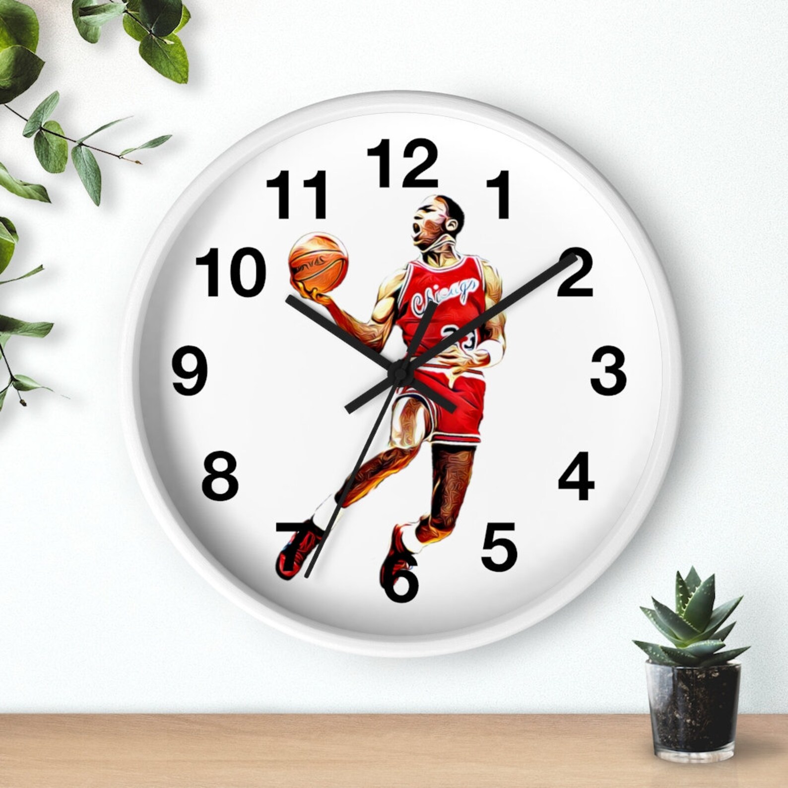 Michael Jordan Wall Clock Etsy
