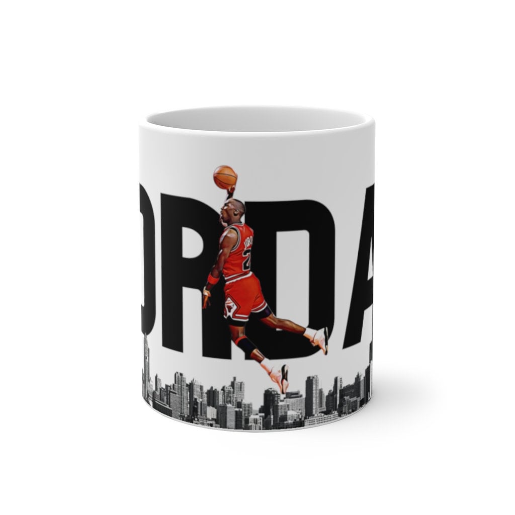 Discover Air Michael Jordan Chicago Skyline Bulls Color Changing Mug