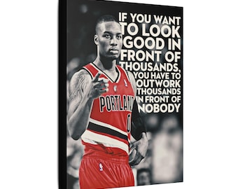 Motivational Basketball Quote Canvas | Sports Wall Art
